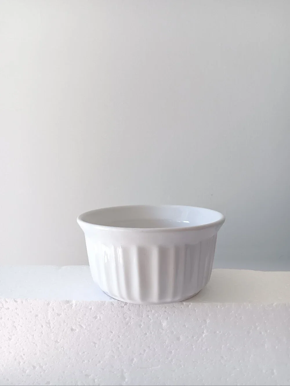 Corningware Stoneware Small Round Bowl Oven-Safe Ramekin French White 7 ounce
